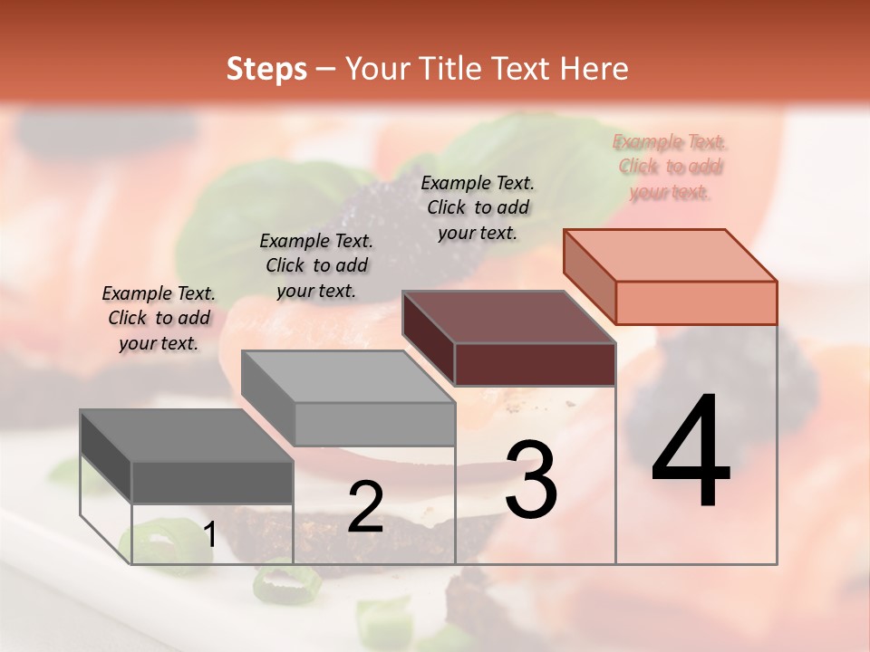 Plate Basil Tomato PowerPoint Template