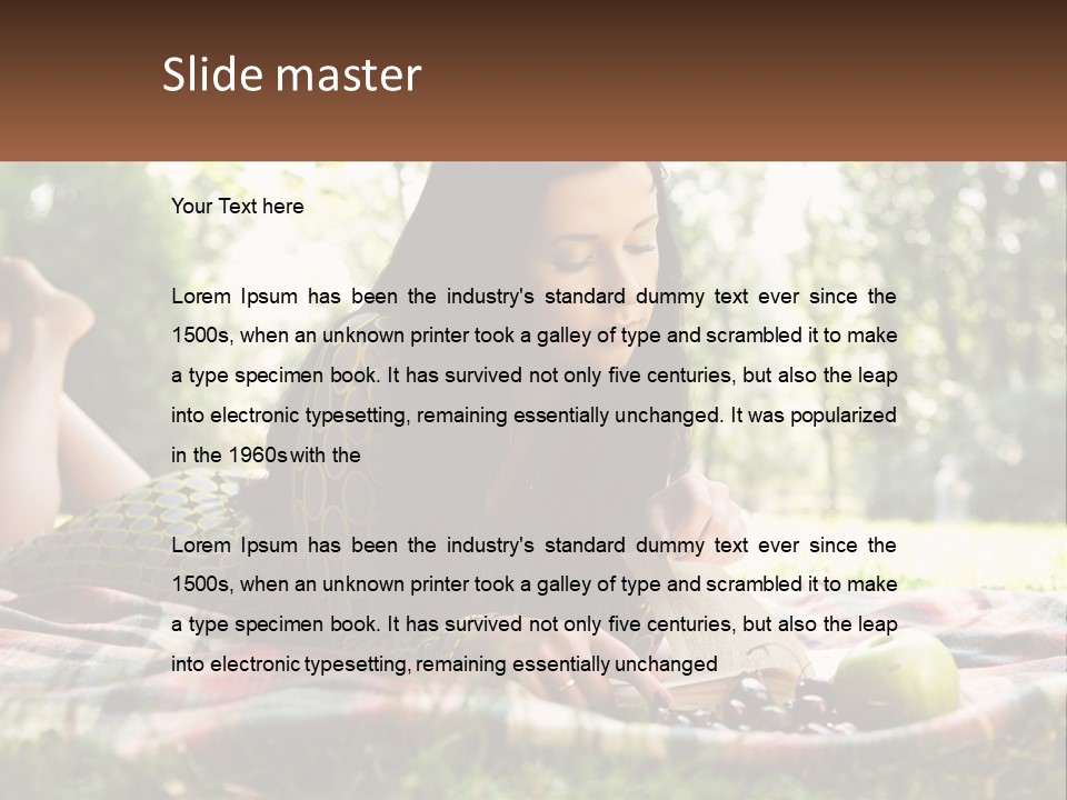 Enjoy Single Lying PowerPoint Template