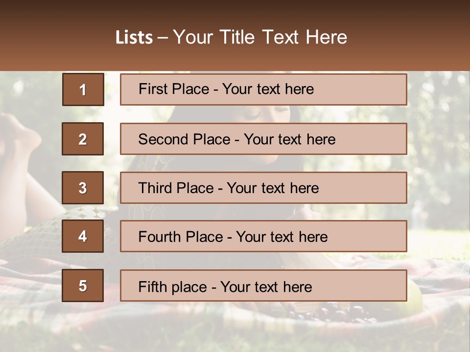 Enjoy Single Lying PowerPoint Template
