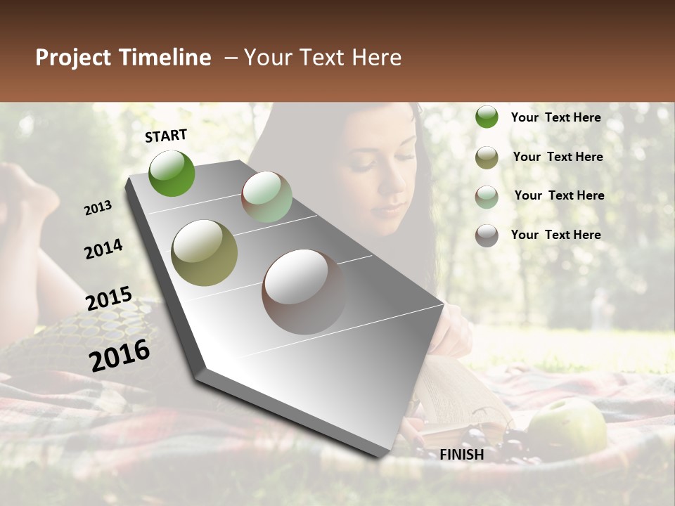 Enjoy Single Lying PowerPoint Template