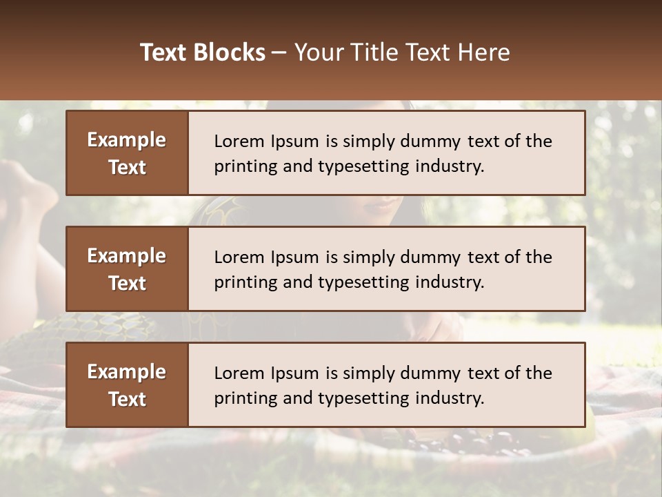 Enjoy Single Lying PowerPoint Template