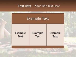 Enjoy Single Lying PowerPoint Template