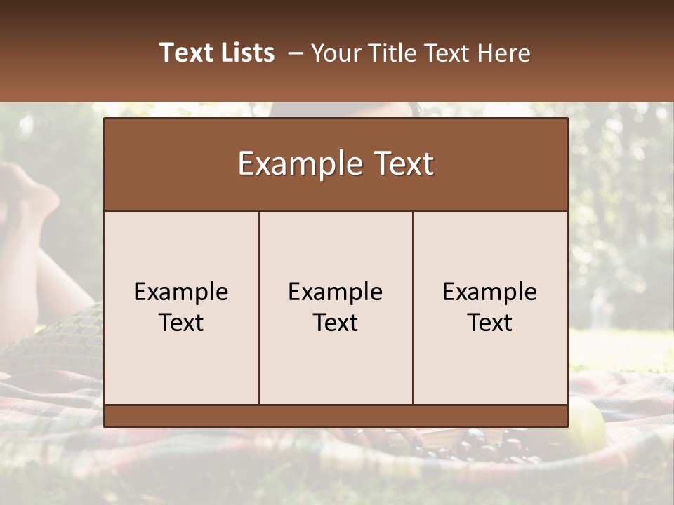 Enjoy Single Lying PowerPoint Template