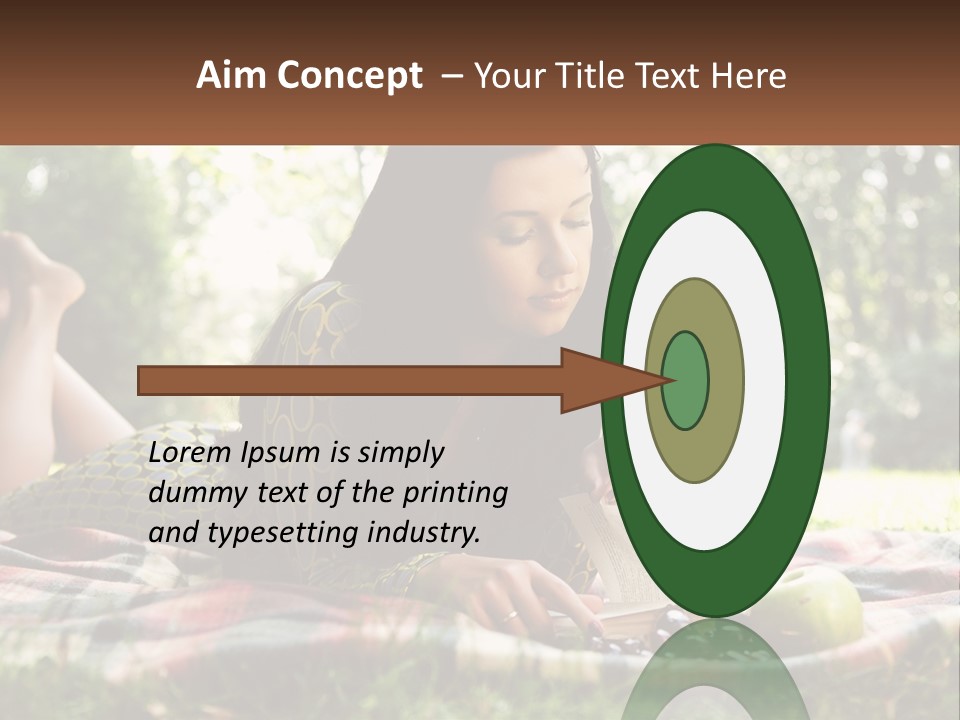 Enjoy Single Lying PowerPoint Template