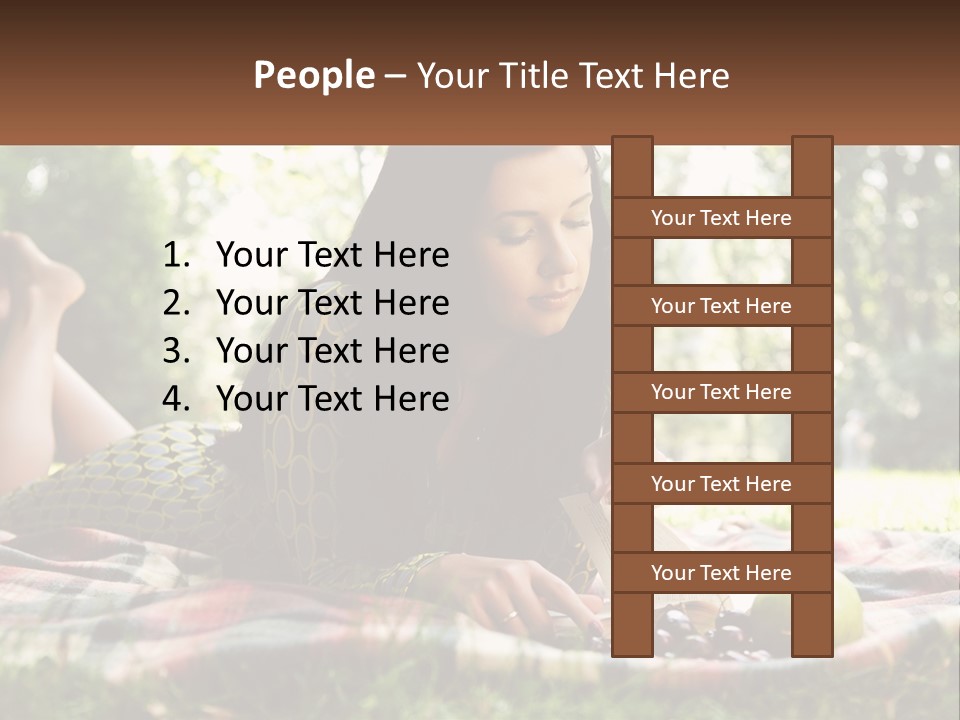 Enjoy Single Lying PowerPoint Template