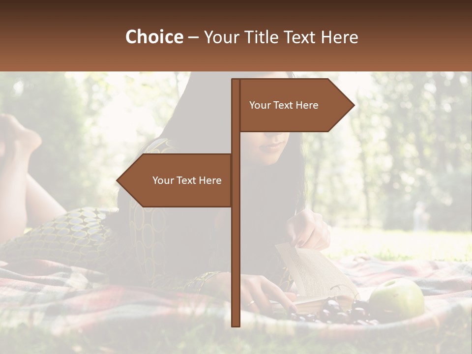 Enjoy Single Lying PowerPoint Template