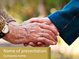 Grandparents Husband Wrinkle PowerPoint Template