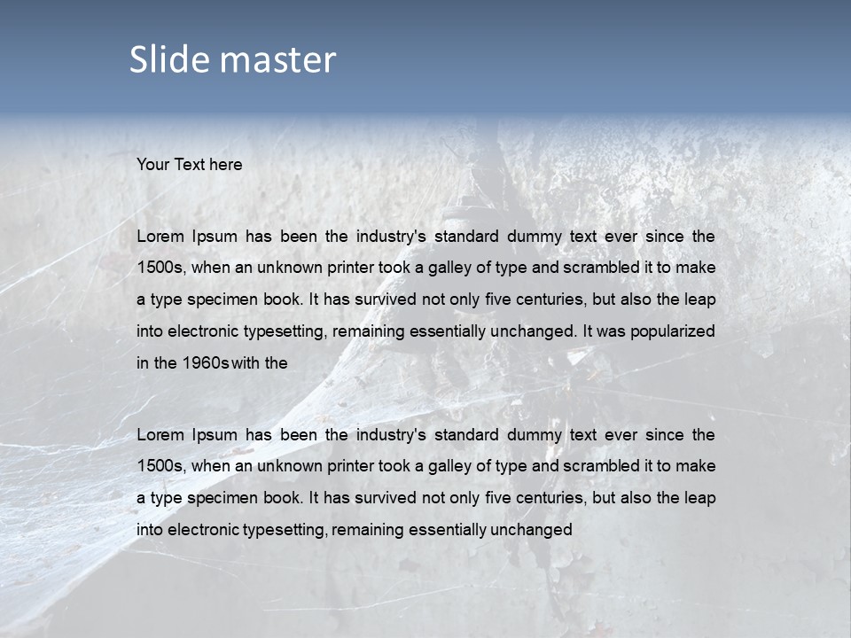 Broken Urbex Home PowerPoint Template