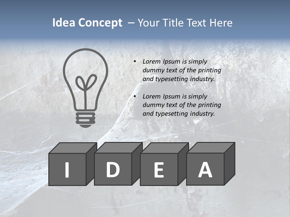 Broken Urbex Home PowerPoint Template