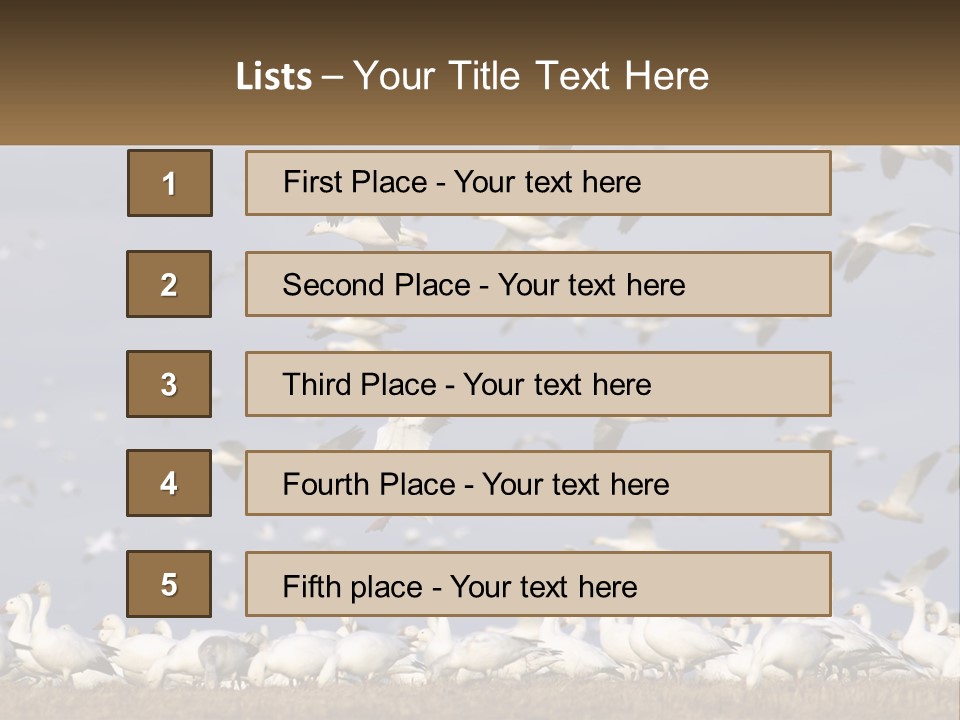 Spring Hunt Flock PowerPoint Template