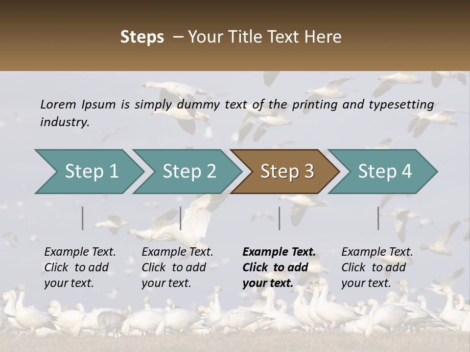 Spring Hunt Flock PowerPoint Template