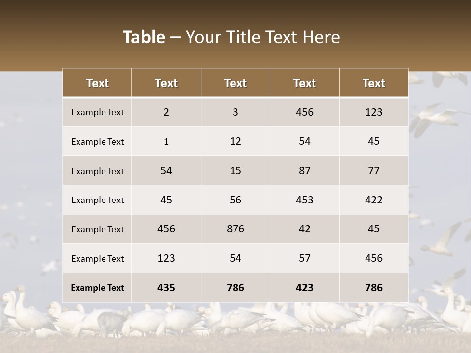Spring Hunt Flock PowerPoint Template