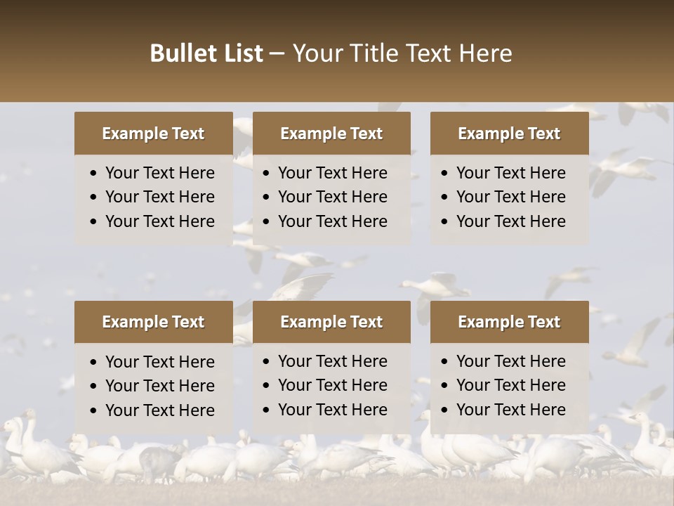 Spring Hunt Flock PowerPoint Template