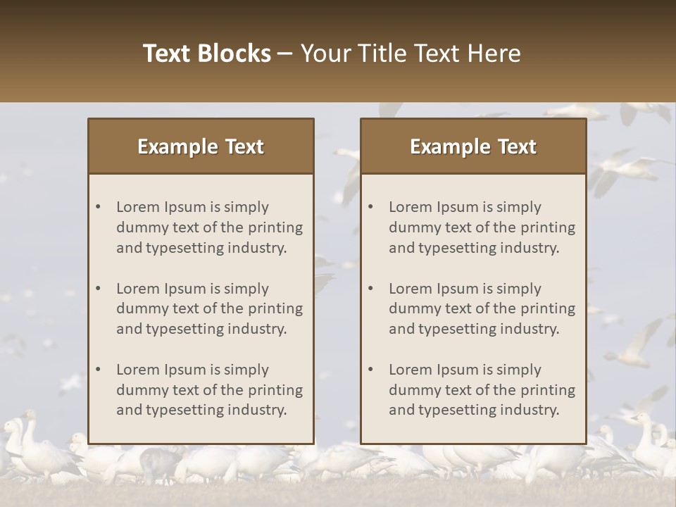 Spring Hunt Flock PowerPoint Template