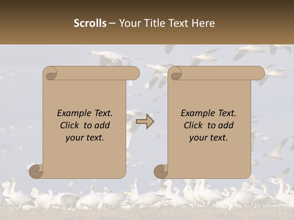 Spring Hunt Flock PowerPoint Template