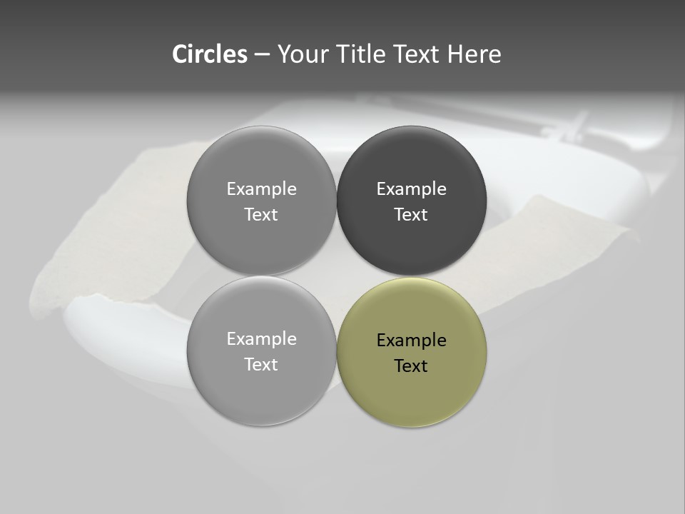 Seat Bathroom Voltage PowerPoint Template