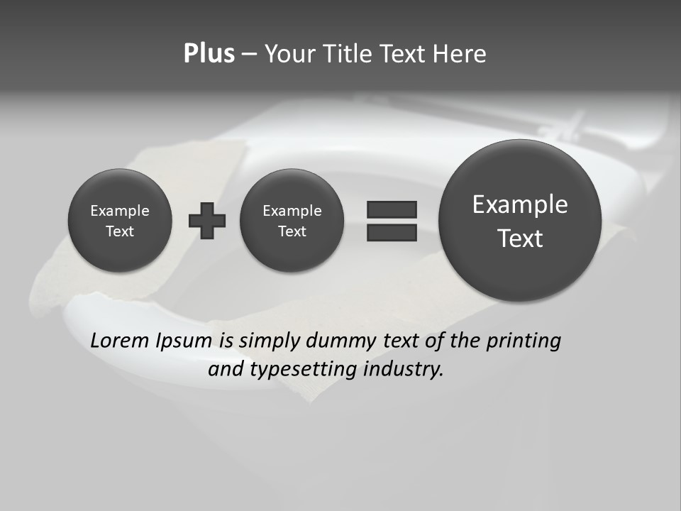 Seat Bathroom Voltage PowerPoint Template