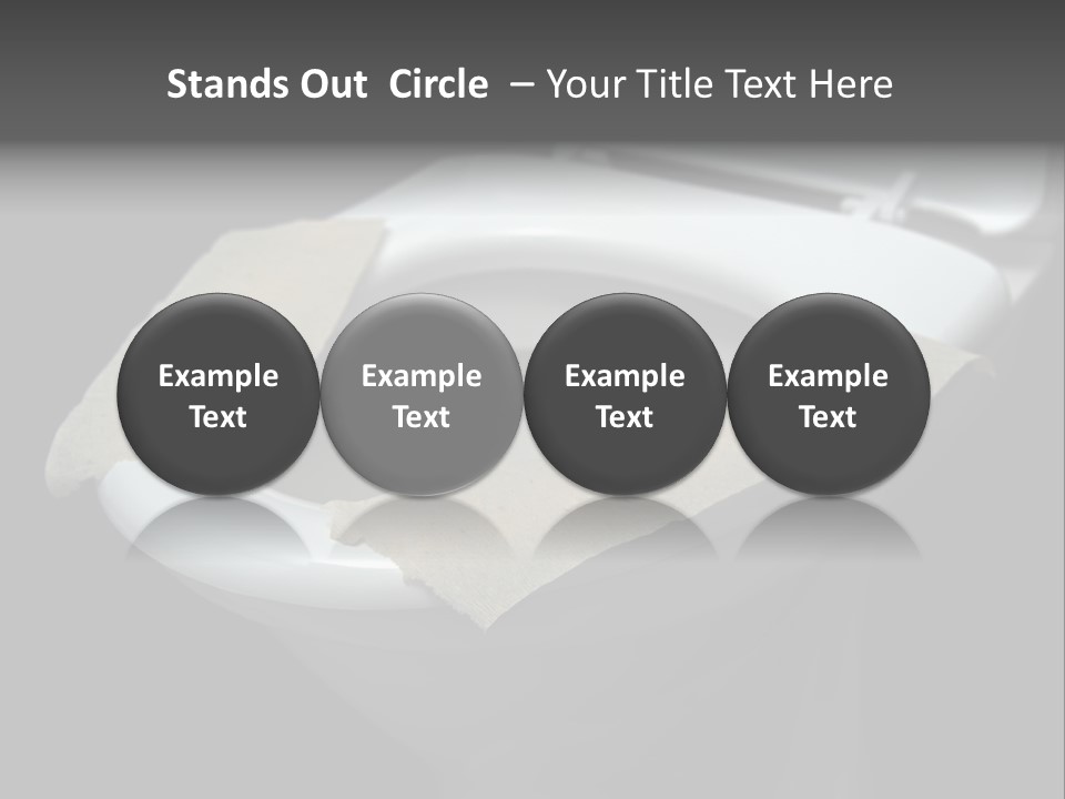 Seat Bathroom Voltage PowerPoint Template