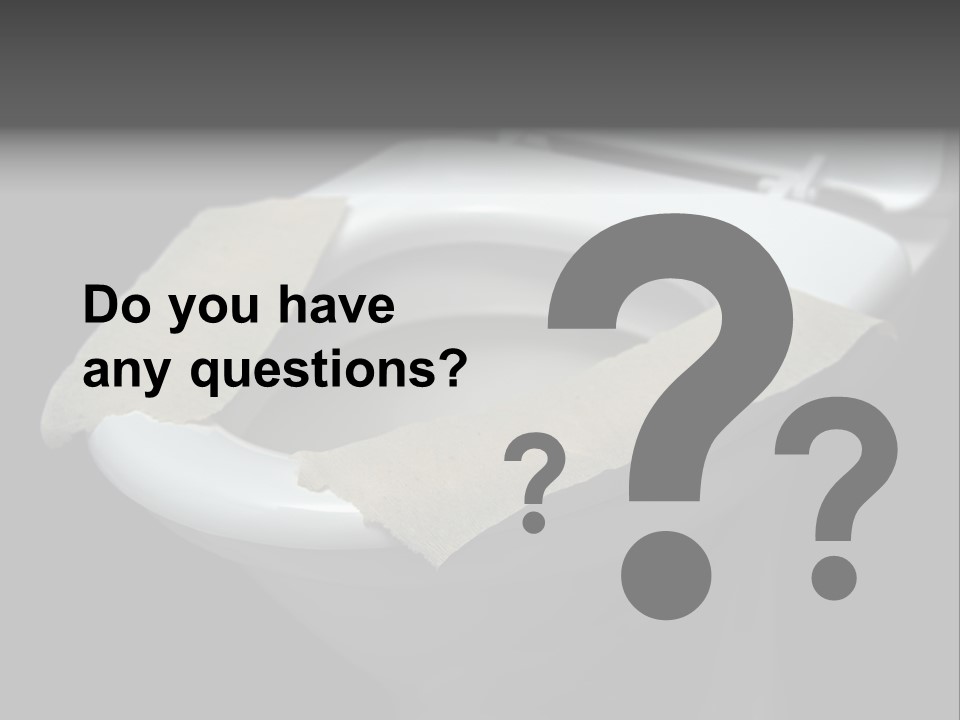 Seat Bathroom Voltage PowerPoint Template