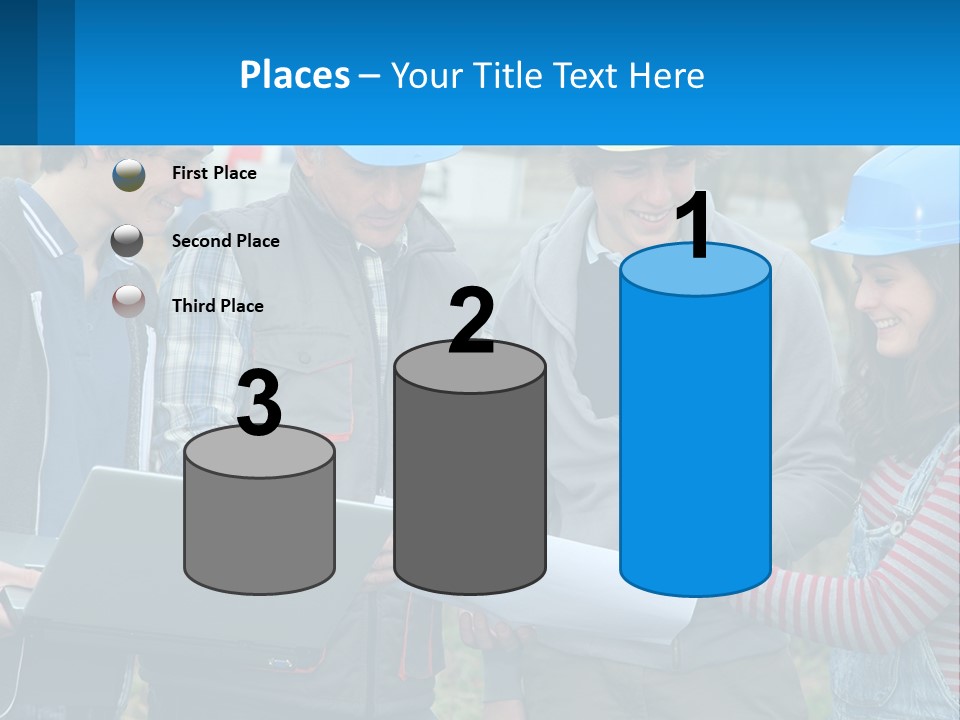 Outdoors Students Caucasian PowerPoint Template