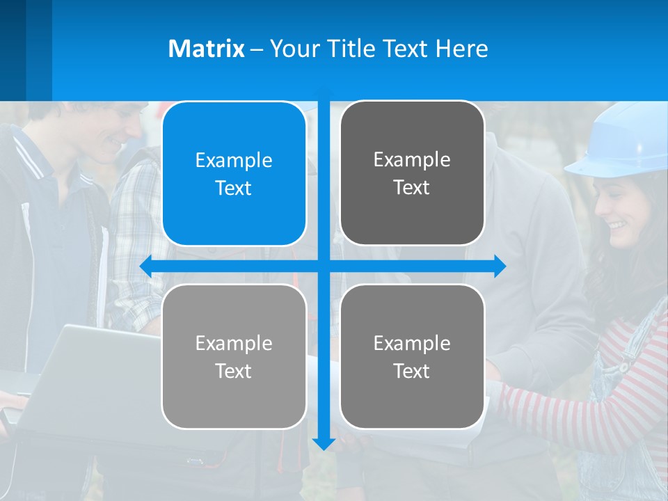 Outdoors Students Caucasian PowerPoint Template