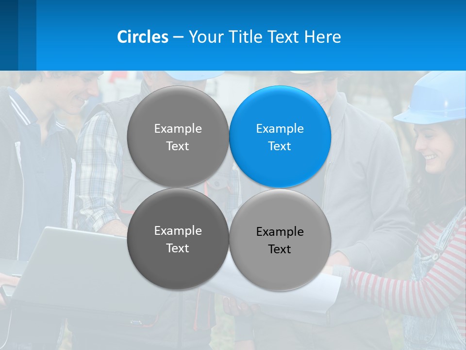 Outdoors Students Caucasian PowerPoint Template