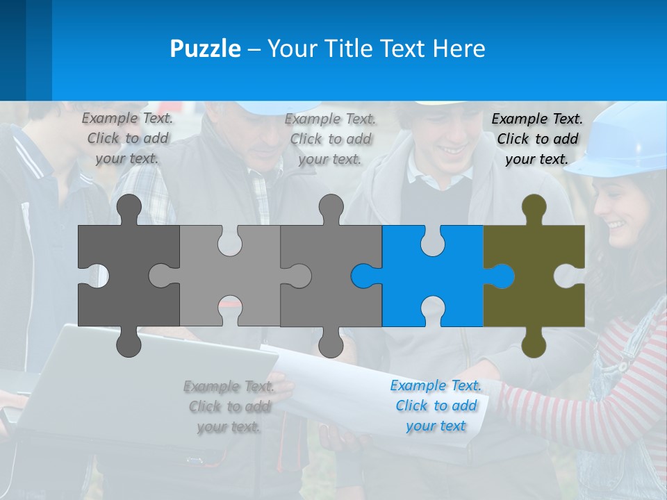 Outdoors Students Caucasian PowerPoint Template