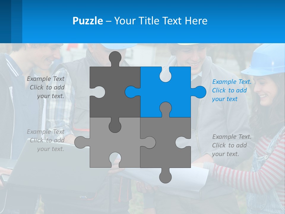 Outdoors Students Caucasian PowerPoint Template