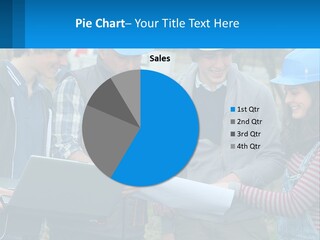 Outdoors Students Caucasian PowerPoint Template