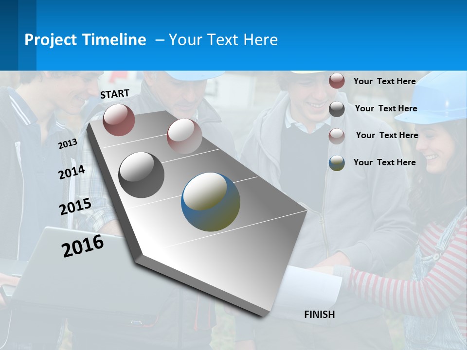 Outdoors Students Caucasian PowerPoint Template