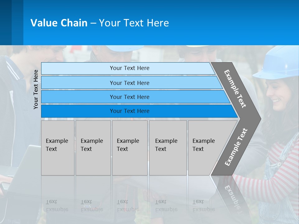 Outdoors Students Caucasian PowerPoint Template