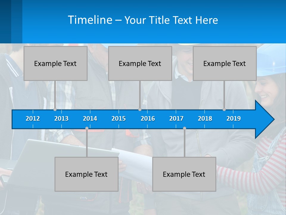 Outdoors Students Caucasian PowerPoint Template
