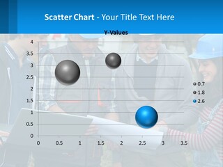 Outdoors Students Caucasian PowerPoint Template