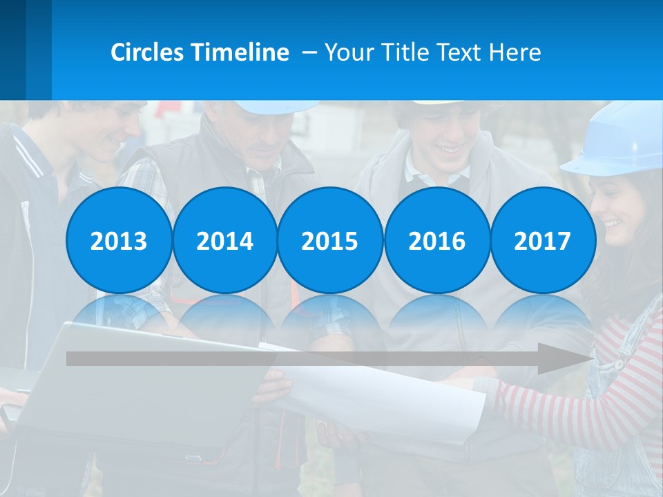 Outdoors Students Caucasian PowerPoint Template