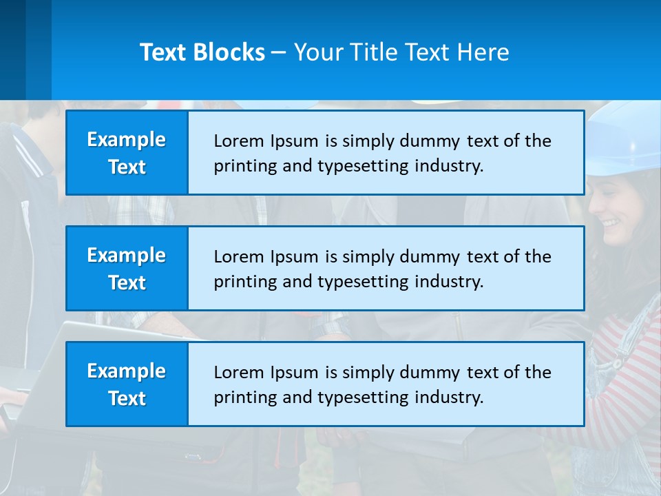 Outdoors Students Caucasian PowerPoint Template