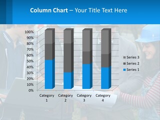 Outdoors Students Caucasian PowerPoint Template