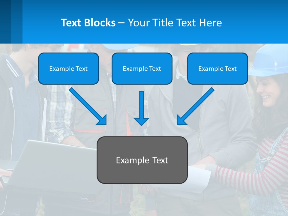 Outdoors Students Caucasian PowerPoint Template