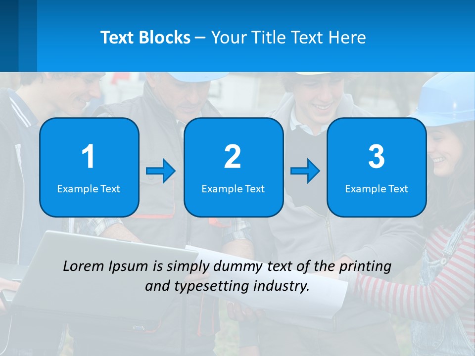 Outdoors Students Caucasian PowerPoint Template