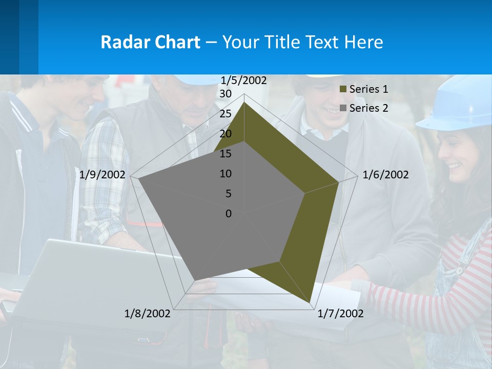 Outdoors Students Caucasian PowerPoint Template