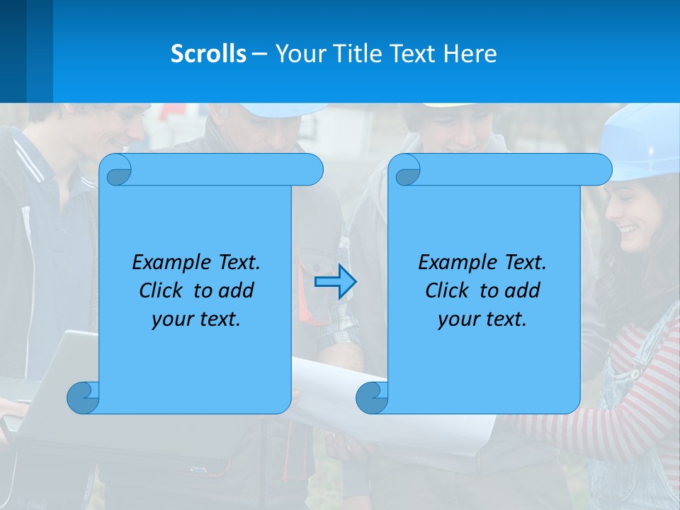 Outdoors Students Caucasian PowerPoint Template