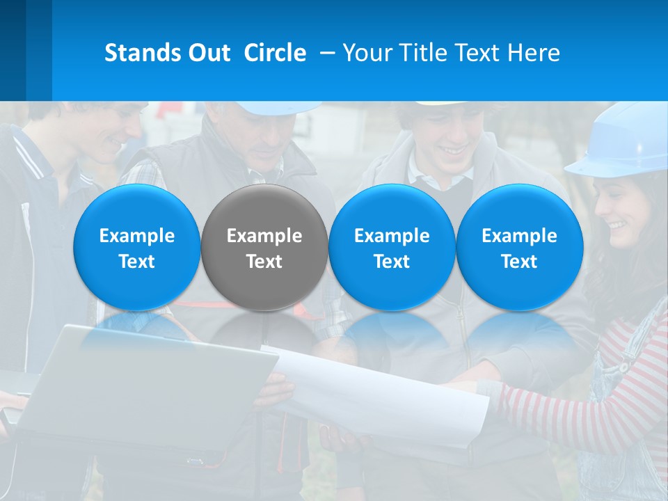 Outdoors Students Caucasian PowerPoint Template