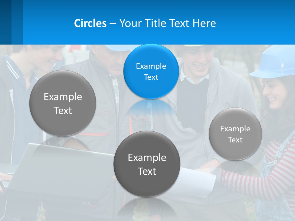 Outdoors Students Caucasian PowerPoint Template