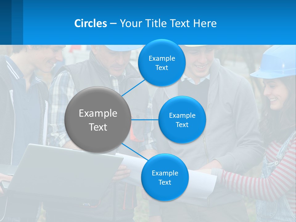 Outdoors Students Caucasian PowerPoint Template