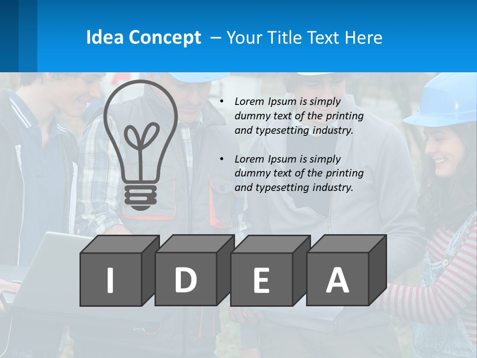 Outdoors Students Caucasian PowerPoint Template