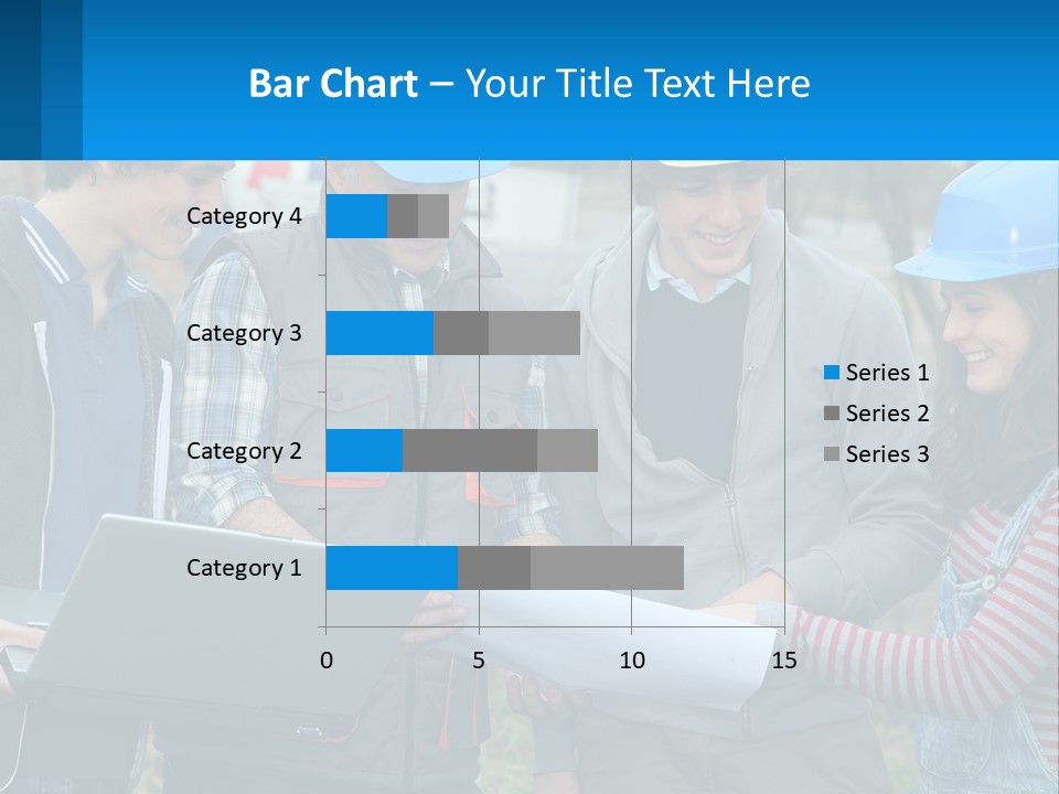 Outdoors Students Caucasian PowerPoint Template