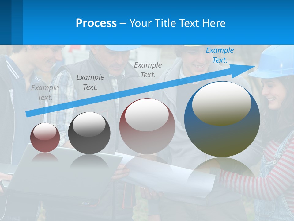 Outdoors Students Caucasian PowerPoint Template