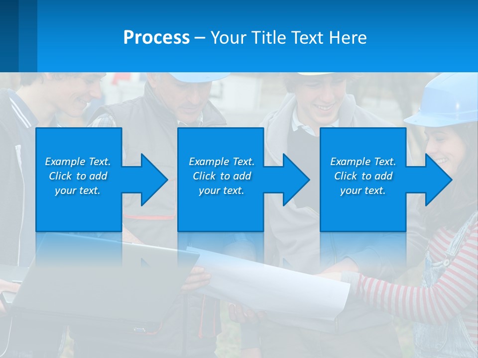 Outdoors Students Caucasian PowerPoint Template