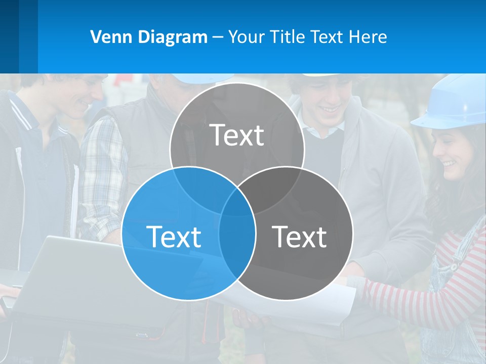 Outdoors Students Caucasian PowerPoint Template