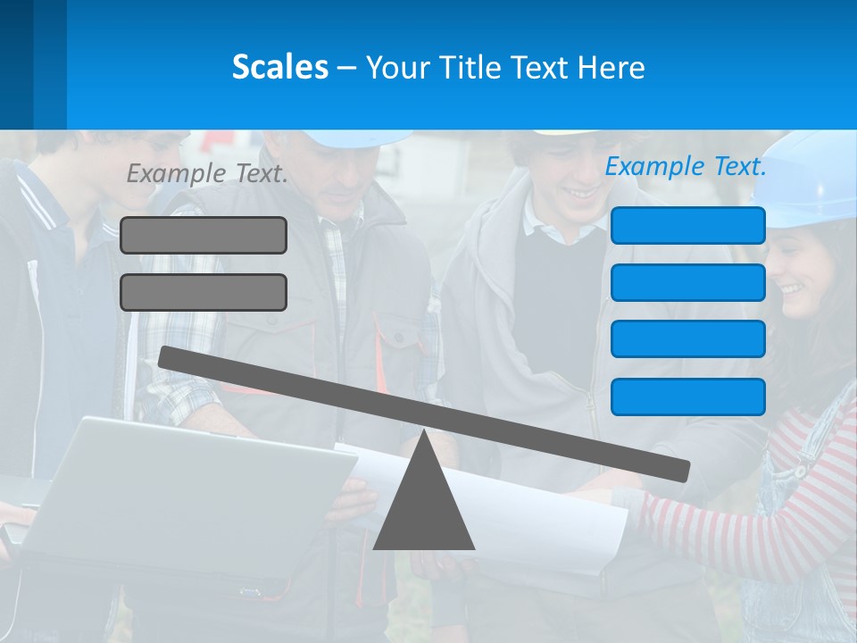 Outdoors Students Caucasian PowerPoint Template