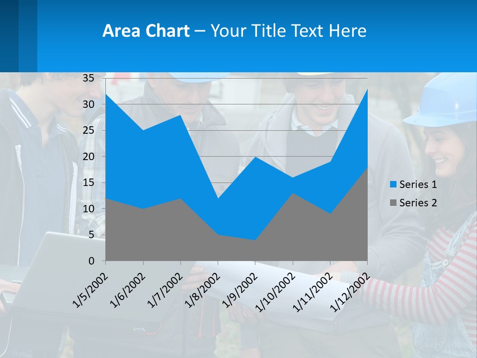 Outdoors Students Caucasian PowerPoint Template